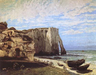 The Cliff at Etretat after the Storm (mk09), Gustave Courbet
